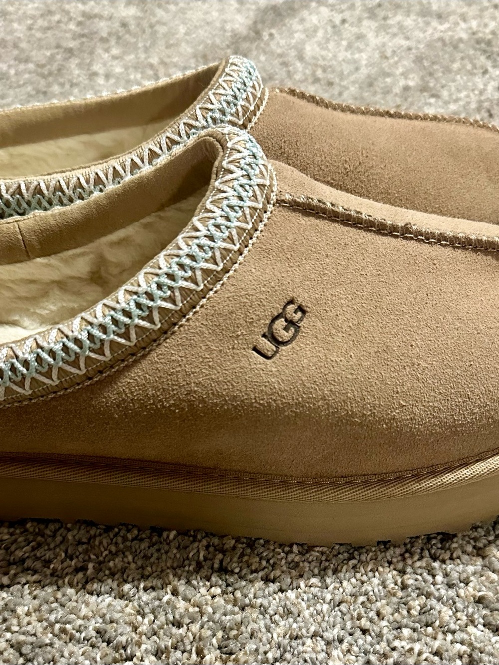 UGG Chestnut/Tan Suede Cozy Slip-Ons